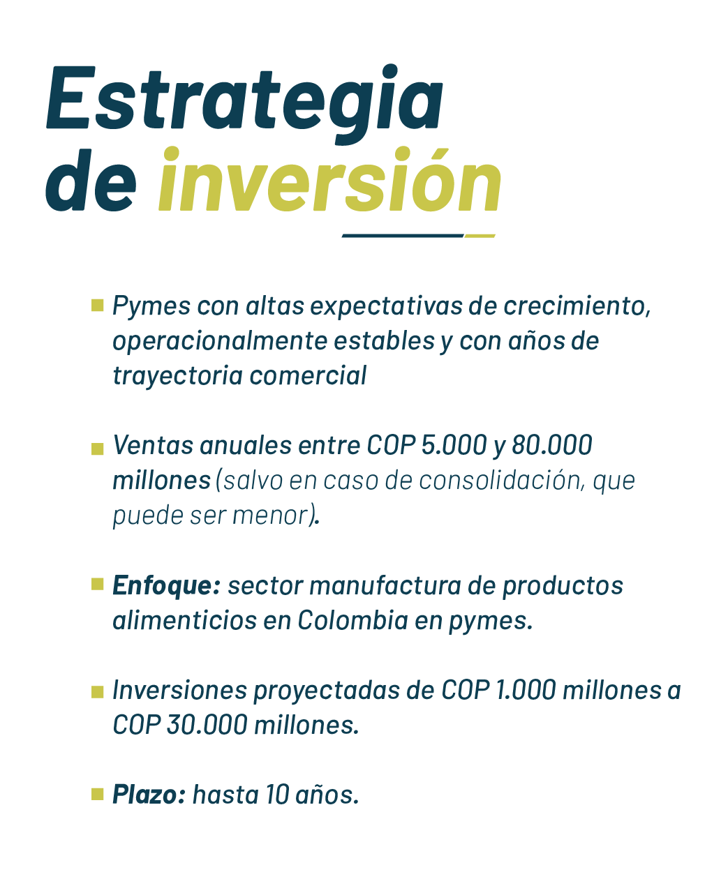 estrategia de inversion fondo alimentos valuary